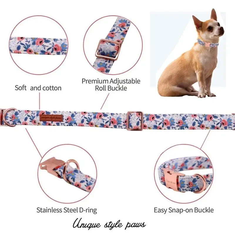 Adjustable Dog Collar With Metal Buckle