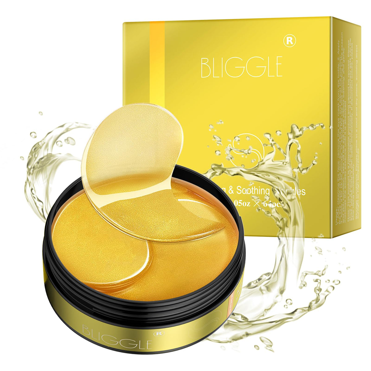 24K Gold Hydrating Under -Eye Patches-64 count